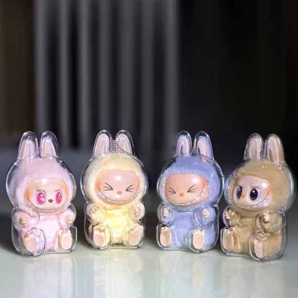 Pop Mart The Monsters Have A Seat Labubu Protective Cover Case Keychain - Picture 6 of 15